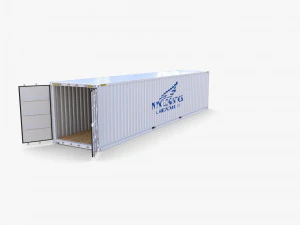 40ft shipping container nyk logistics v2 3D Model