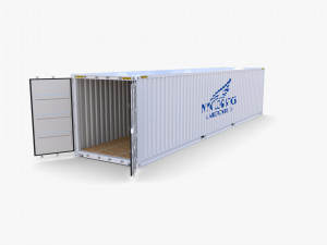 40ft shipping container nyk logistics v2 3D Model