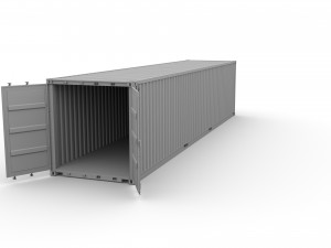 40ft shipping container nyk logistics v2 3D Model