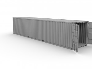 40ft shipping container nyk logistics v2 3D Model
