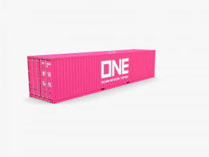 40ft shipping container one 3D Model