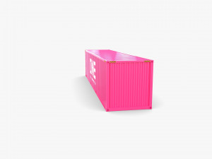 40ft shipping container one Model 3D