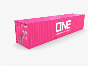 40ft shipping container one Model 3D