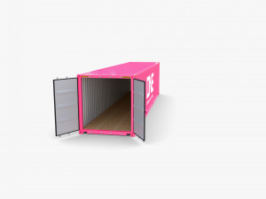 40ft shipping container one Model 3D
