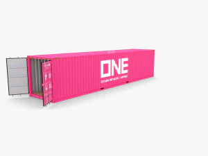 40ft shipping container one 3D Model