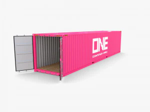 40ft shipping container one 3D Model