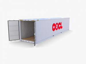 40ft shipping container one 3Dモデル