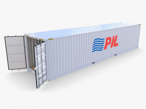 40ft shipping container pil 3D Model