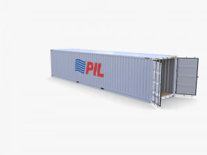 40ft shipping container pil 3D Model