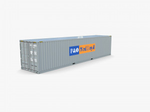 40ft shipping container po nedlloyd v1 3D 모델