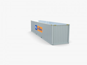 40ft shipping container po nedlloyd v1 3D 모델