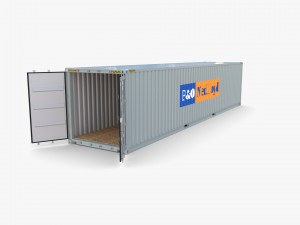 40ft shipping container po nedlloyd v1 3D 모델