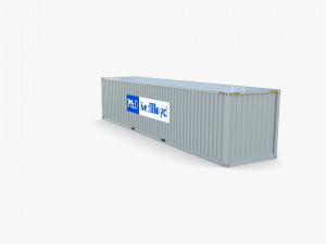 40ft shipping container po nedlloyd v2 Modelo 3D