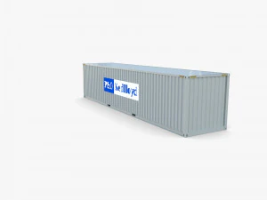 40ft shipping container po nedlloyd v2 3D Model