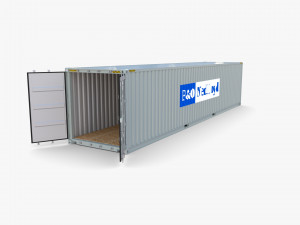 40ft shipping container po nedlloyd v2 Modelo 3D
