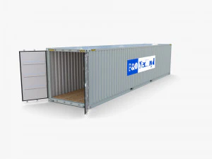 40ft shipping container po nedlloyd v2 3D Model
