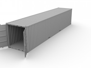 40ft shipping container po nedlloyd v2 Modelo 3D