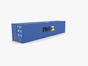 40ft shipping container po v1 Model 3D