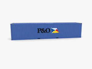 40ft shipping container po v1 3D Model