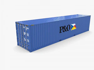 40ft shipping container po v1 3D Model