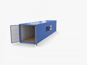 40ft shipping container po v1 3D Model
