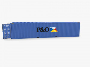 40ft shipping container po v1 Model 3D
