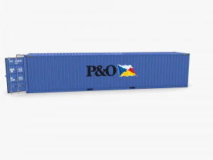 40ft shipping container po v1 3D Model