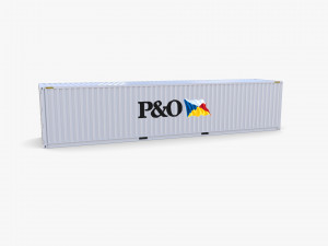 40ft shipping container po v2 3D Model
