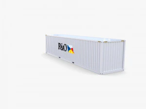 40ft shipping container po v2 3D Model