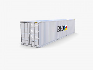 40ft shipping container po v2 3D Model