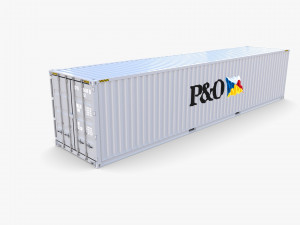 40ft shipping container po v2 3D Model