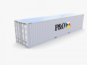 40ft shipping container po v2 3D Model