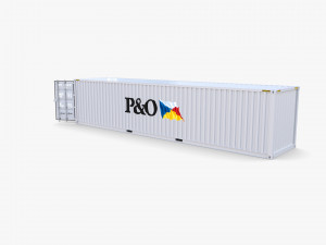 40ft shipping container po v2 3D Model