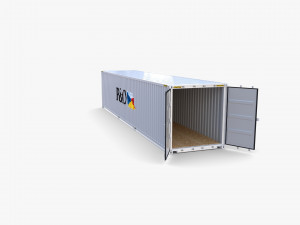 40ft shipping container po v2 3D Model