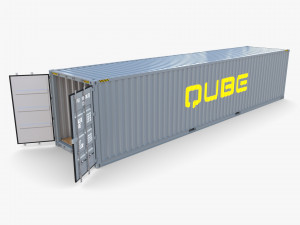 40ft shipping container qube v1 3D Model