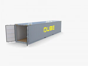 40ft shipping container qube v1 3D Model