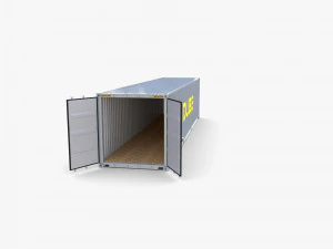 40ft shipping container qube v1 3D Model
