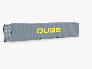 40ft shipping container qube v1 3D Model