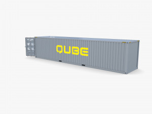 40ft shipping container qube v1 Model 3D