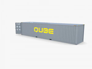 40ft shipping container qube v1 3D Model