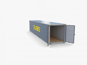 40ft shipping container qube v1 3D Model