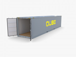 40ft shipping container qube v1 Model 3D