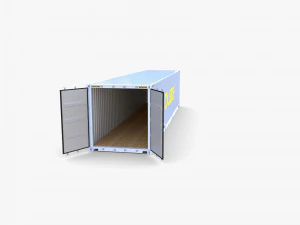 40ft shipping container qube v2 3D Model