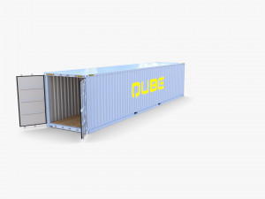 40ft shipping container qube v2 Modelo 3D