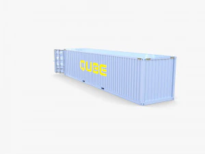 40ft shipping container qube v2 3D Model