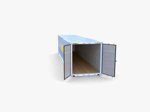 40ft shipping container qube v2 Modelo 3D