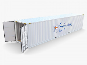 40ft shipping container safmarine v1 3D Model