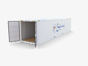 40ft shipping container safmarine v1 3D Model
