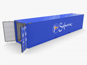 40ft shipping container safmarine v2 3D Model