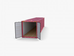 40ft shipping container tex v1 Modèle 3D